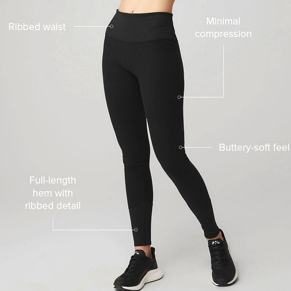 Alo High waist Alosoft lounge legging- Black
